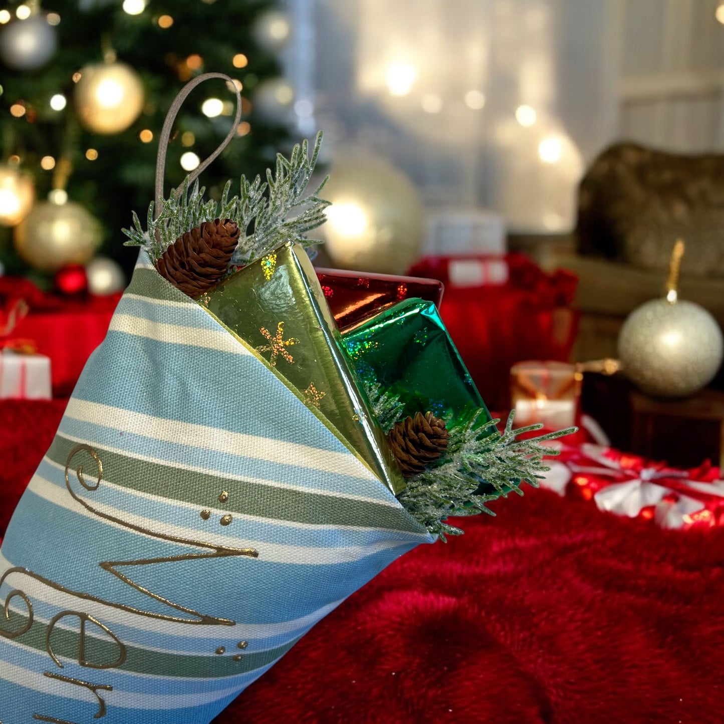 Venetian Stocking /light blue