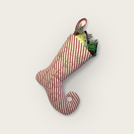 Venetian Stocking /vintage red